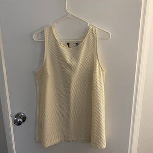 Cream/Beige Waffle Textured Tank